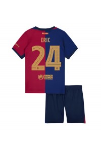 Fotbalové Dres Barcelona Eric Garcia #24 Dětské Domácí Oblečení 2024-25 Krátký Rukáv (+ trenýrky)